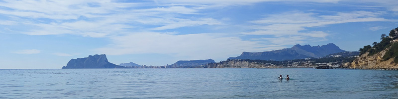 Blick auf Calpe und den Penon d'Ifach